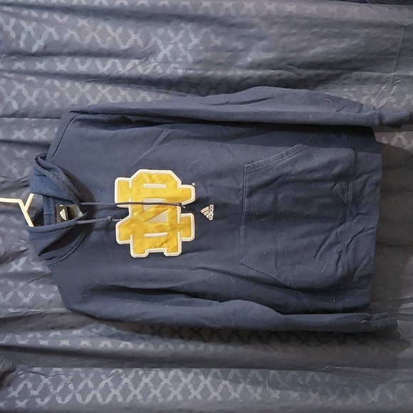 Notre Dame Adidas sweatshirt.  Med Blue - Picture 1 of 3